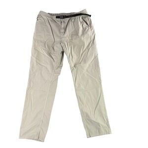 Gramicci Ripstop Climbing Pants Mens XL Khaki Tan Integrated Belt G-Pants